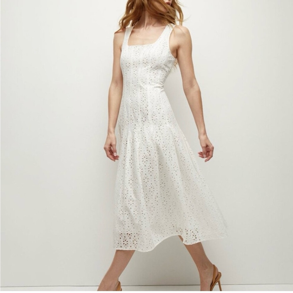 NWT Veronica Beard Jolie Cotton Eyelet Dress - US size 4